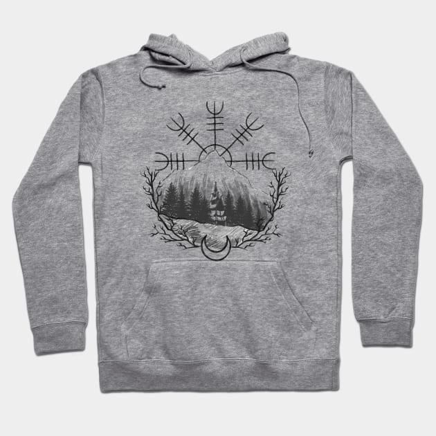 Helm Of Awe Hoodie by ValhallaDesigns